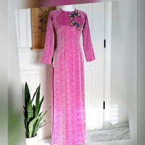 Vietnamese traditional dress Thai Tuan fabric